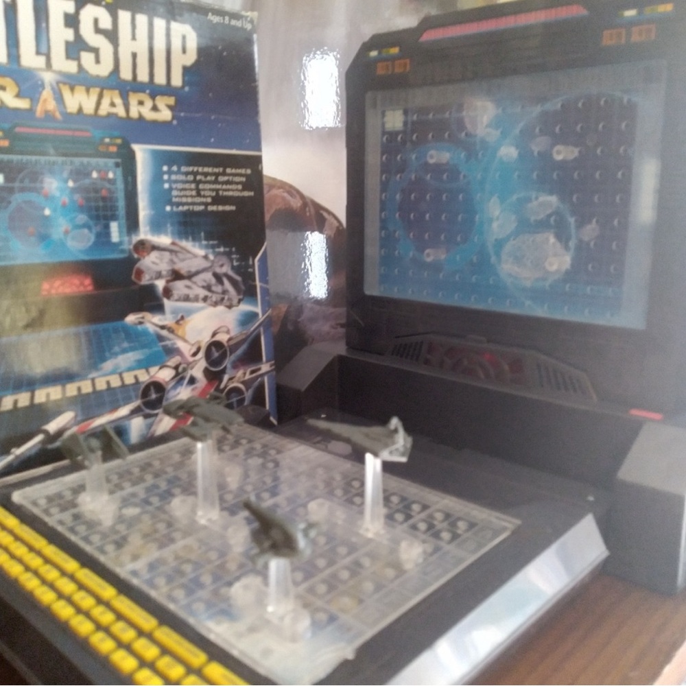 Collectible Vintage Star Wars battleship game.